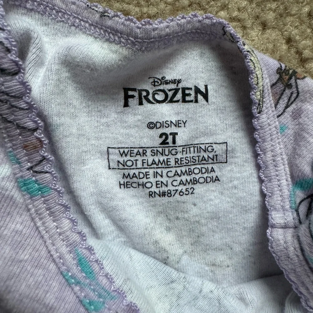 Frozen 2 Light Purple PJ Set- Size 2T